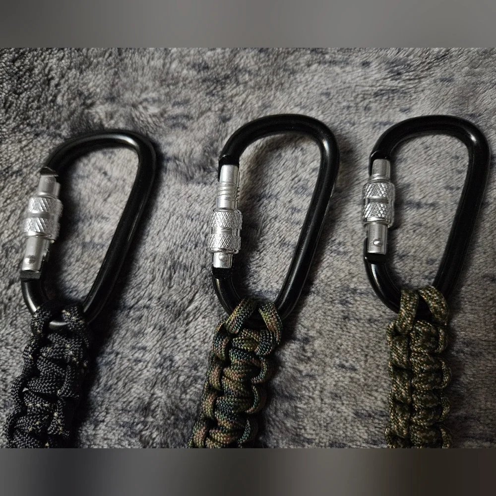 Paracord Camo‎ Keychains With Carabiners